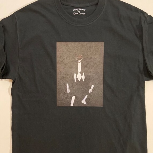 Art on Fabric Black Power Ranger Tee - Picture 2 of 8